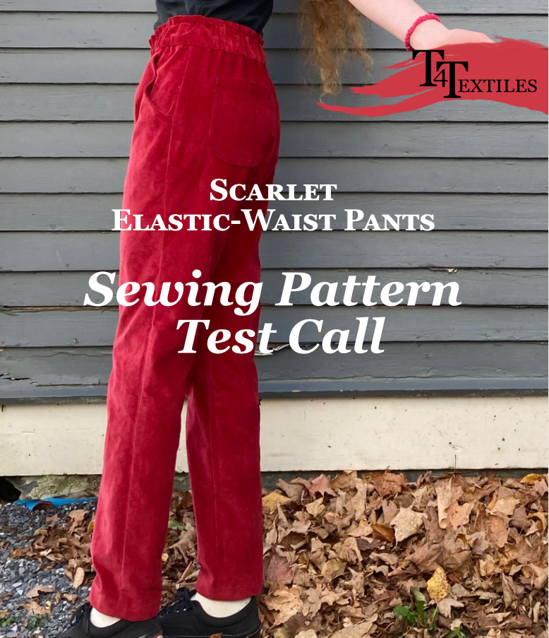 photo of Scarlet Pants with text Sewing Pattern Test Call